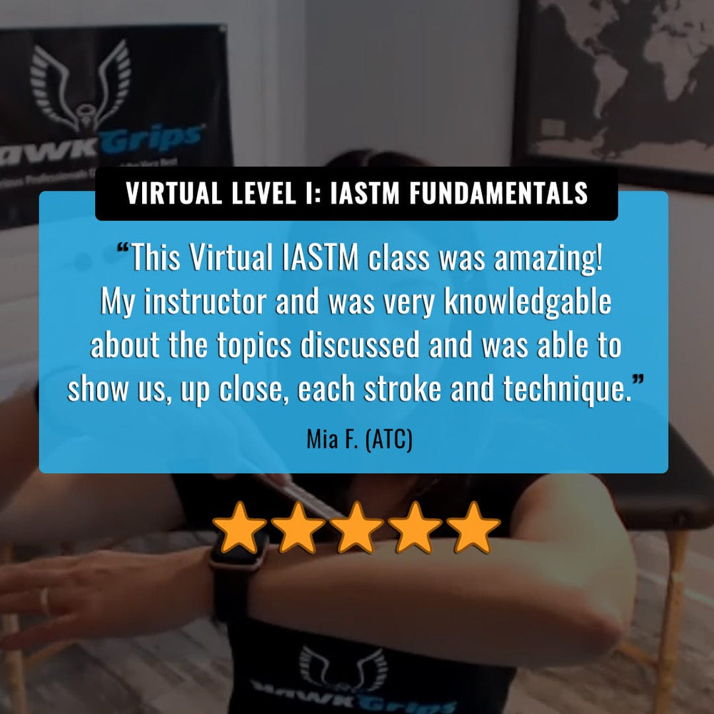 Course Attendee Courses Virtual Level I: IASTM Fundamentals - Saturday, May 4, 2024 & Virtual Level II: Advanced IASTM - Saturday, May 18, 2024