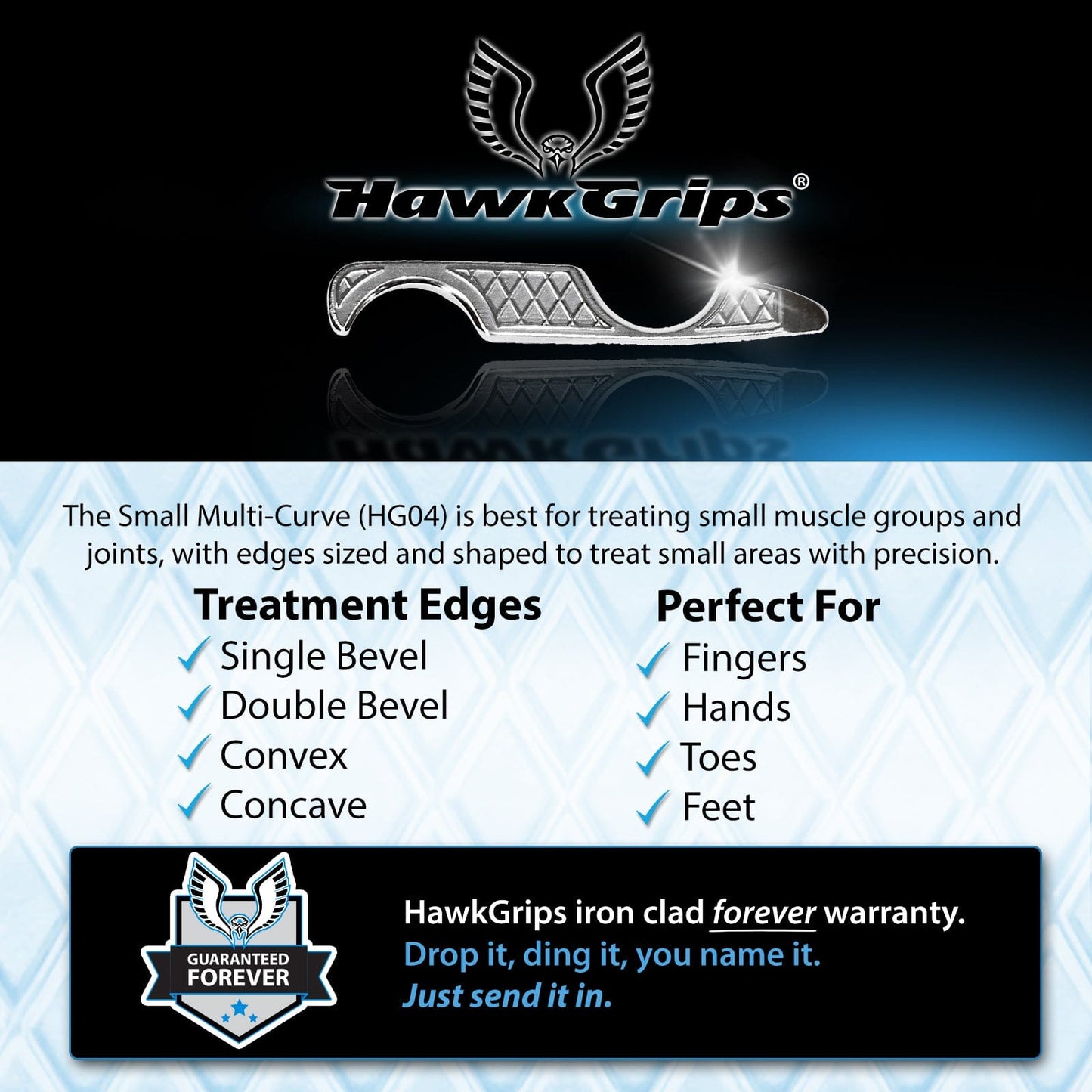 HawkGrips Instruments HG4 - Small Multi-Curve (Course Discount)